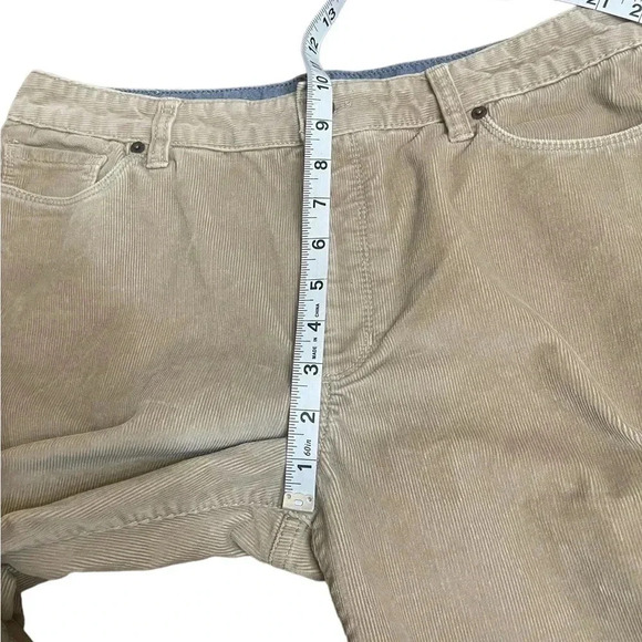 L.L. Bean Favorite Fit Straight Leg Khaki Tan Corduroy Women’s Pants size 10 Reg - Picture 11 of 16